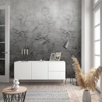 Digitaldruck-Tapete Grau, Silber Novamur (81602)