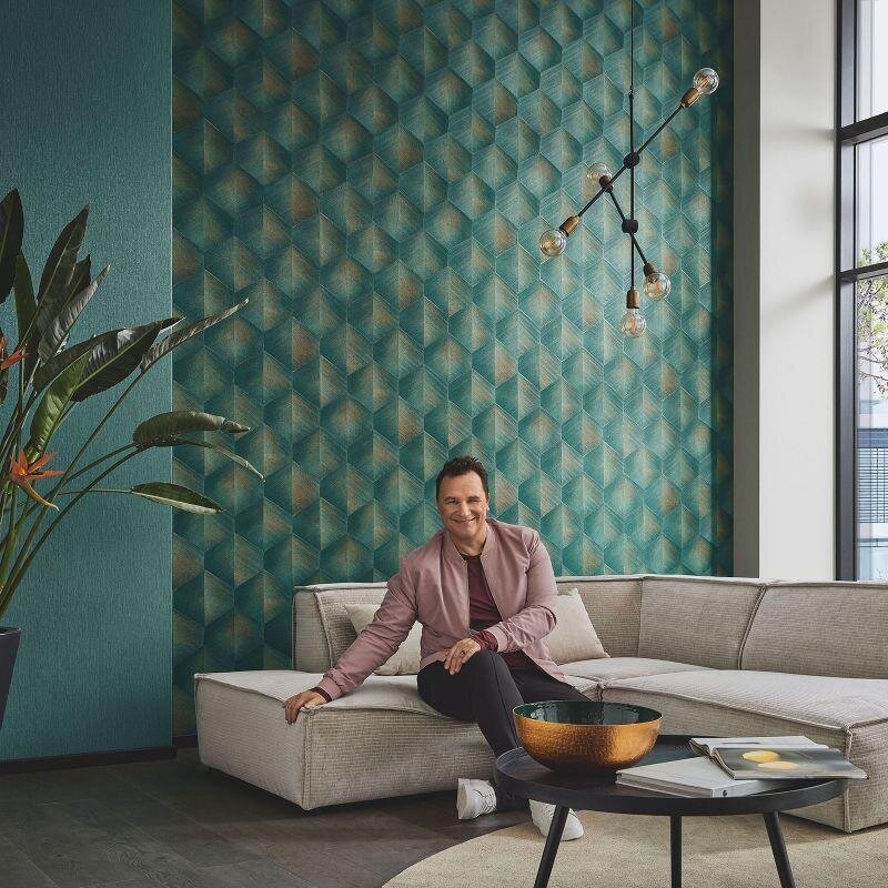 Tapete Grün, Petrol Guido Maria Kretschmer Vliestapete (1037019)