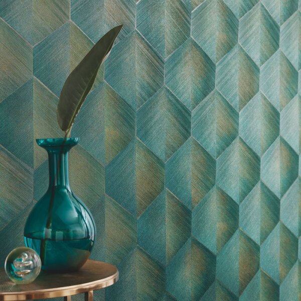 Tapete Grün, Petrol Guido Maria Kretschmer Vliestapete (1037019)