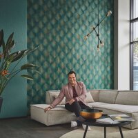 Tapete Gr&uuml;n, Petrol Guido Maria Kretschmer...