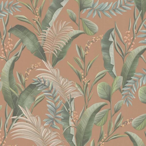 Tapete Grün, Orange livingwalls Vliestapete (394362)