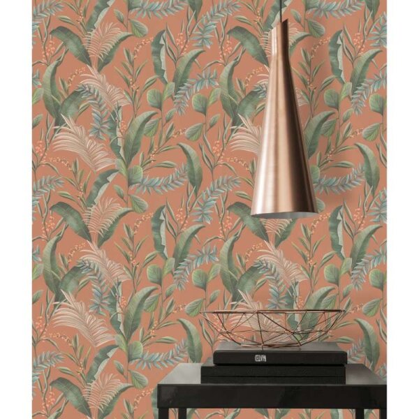 Tapete Grün, Orange livingwalls Vliestapete (394362)