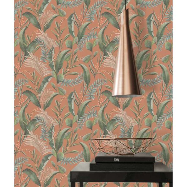 Tapete Grün, Orange livingwalls Vliestapete (394362)