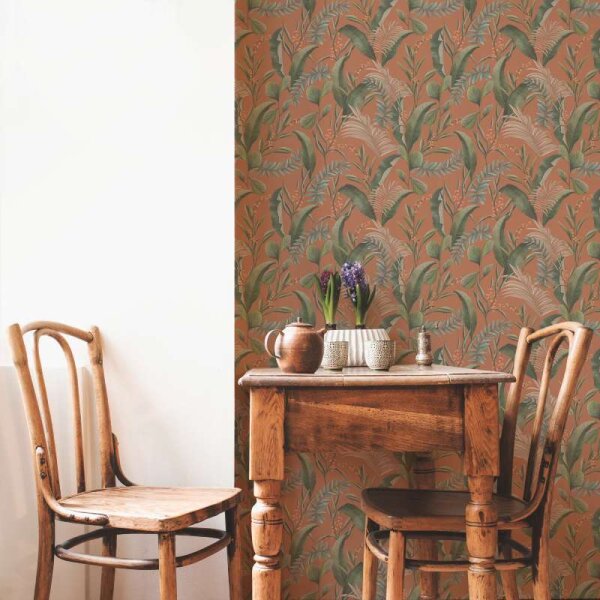 Tapete Grün, Orange livingwalls Vliestapete (394362)