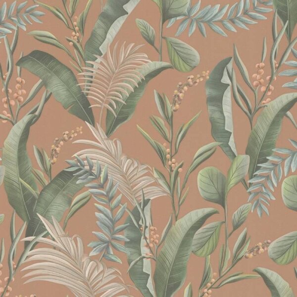 Tapete Grün, Orange livingwalls Vliestapete (394362)