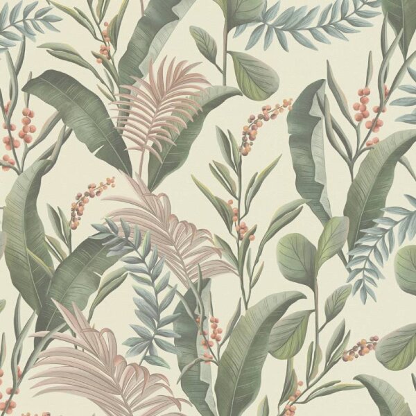 Tapete Beige, Creme, Grün livingwalls Vliestapete (394361)