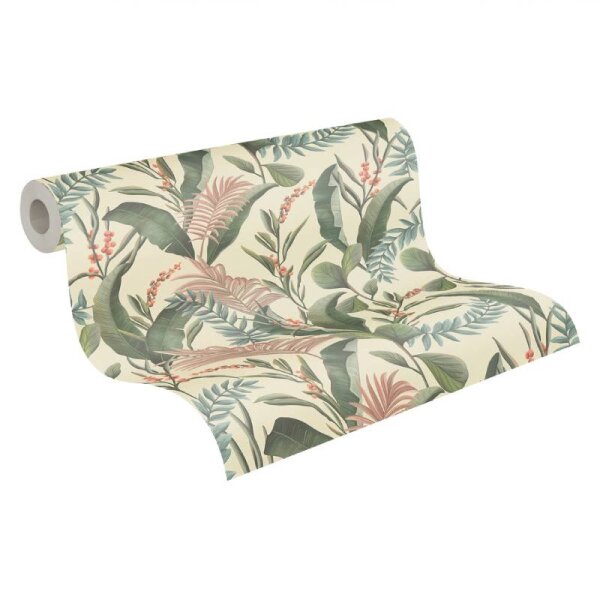 Tapete Beige, Creme, Grün livingwalls Vliestapete (394361)