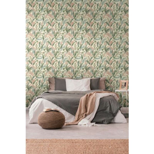 Tapete Beige, Creme, Grün livingwalls Vliestapete (394361)