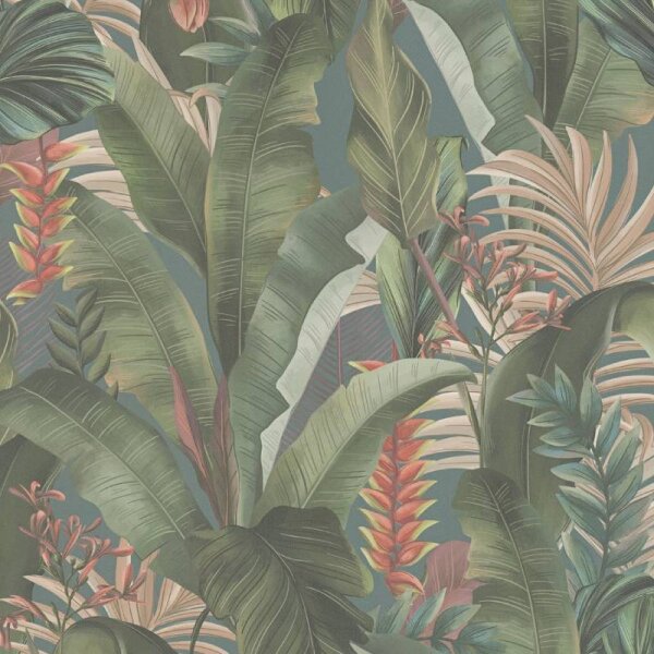 Tapete Grün, Petrol livingwalls Vliestapete (394352)