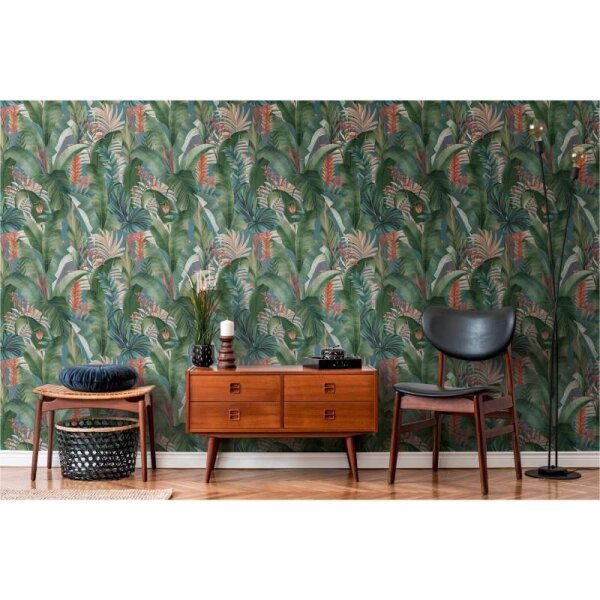 Tapete Grün, Petrol livingwalls Vliestapete (394352)