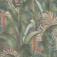 Tapete Gr&uuml;n, Petrol livingwalls Vliestapete (394352)