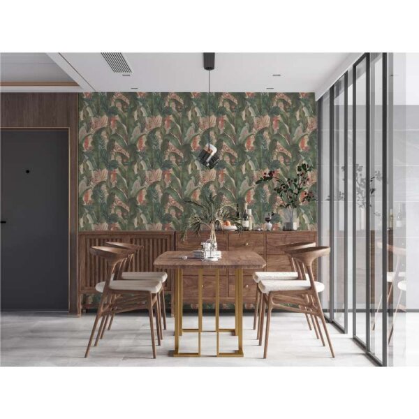 Tapete Beige, Creme, Grün livingwalls Vliestapete (394351)