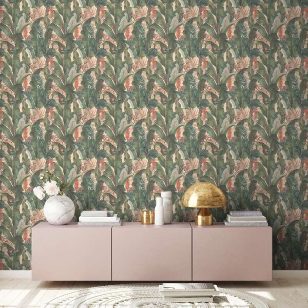 Tapete Beige, Creme, Grün livingwalls Vliestapete (394351)