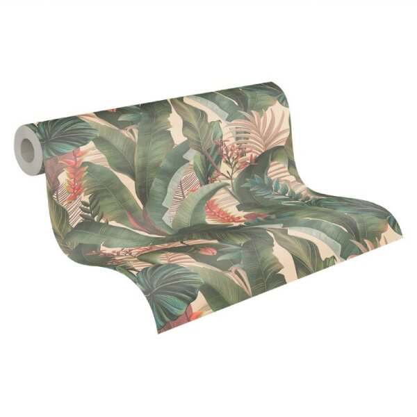 Tapete Beige, Creme, Grün livingwalls Vliestapete (394351)