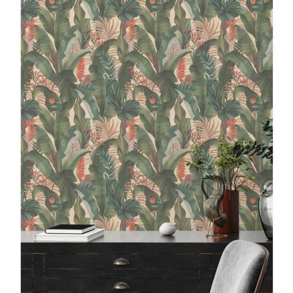 Tapete Beige, Creme, Grün livingwalls Vliestapete (394351)