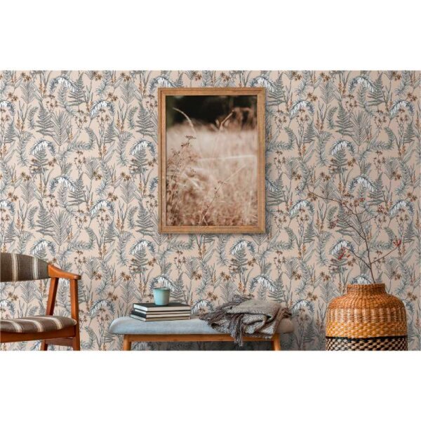 Tapete Beige, Rosa, Schwarz-Weiß livingwalls Vliestapete (394342)