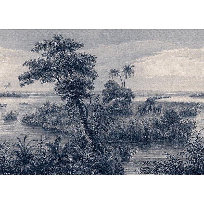 Digitaldruck-Tapete Blau Rasch (556124)