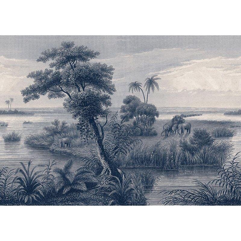 Digitaldruck-Tapete Blau Rasch (556117)