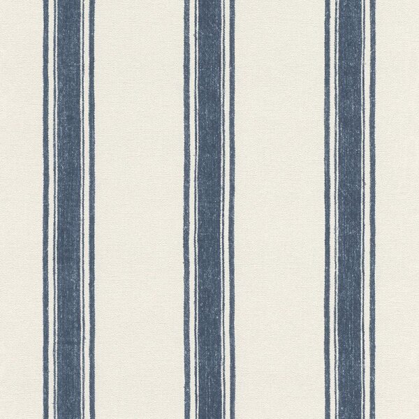 Tapete Blau, Weiß Rasch Vliestapete (555646)