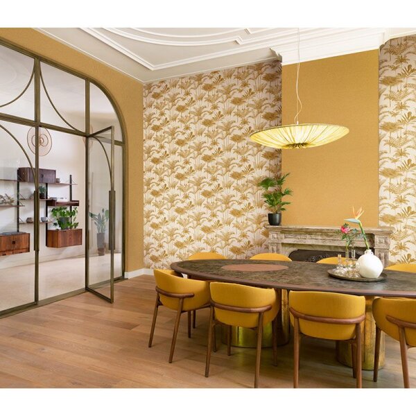 Tapete Beige, Creme, Braun, Gelb, Vanille Rasch Vliestapete (555158)