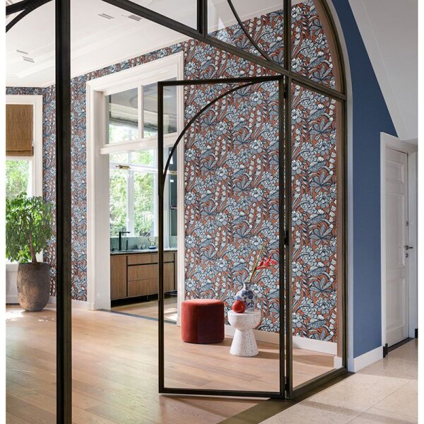 Tapete Blau, Braun Rasch Vliestapete (555370)