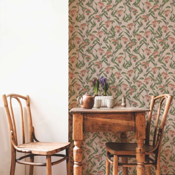 Tapete Beige, Creme, Grün, Rot livingwalls Vliestapete (394303)