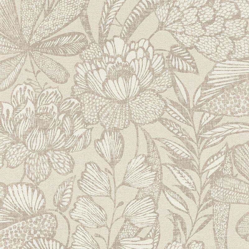 Tapete Braun, Greige Rasch Vliestapete (555349)