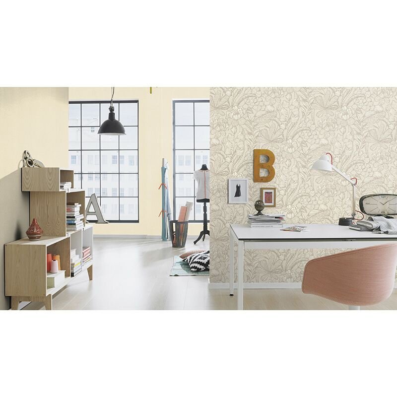 Tapete Braun, Greige Rasch Vliestapete (555349)