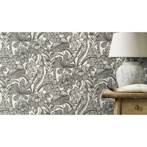 Tapete Schwarz-Weiß Rasch Vliestapete (555325)