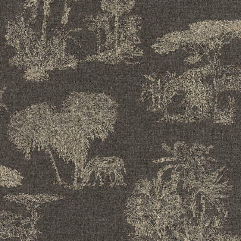 Tapete Braun, Gold, Kupfer Rasch Vliestapete (555035)