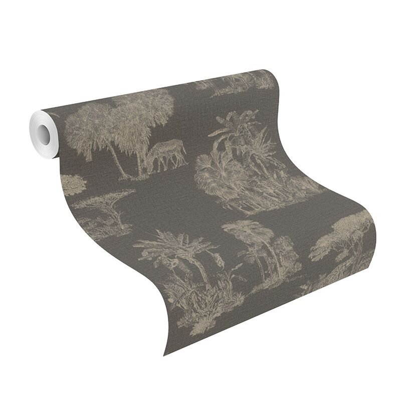 Tapete Braun, Gold, Kupfer Rasch Vliestapete (555035)