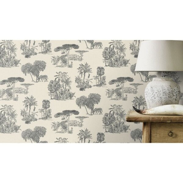 Tapete Schwarz-Weiß Rasch Vliestapete (555028)