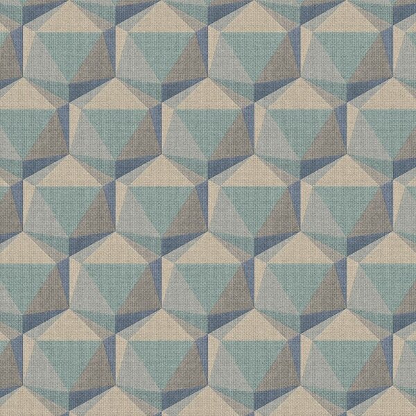 Tapete Beige, Creme, Blau, Braun, Grün Private Walls Vliestapete (387484)