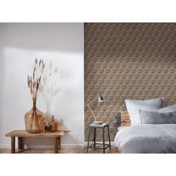 Tapete Blau, Braun Private Walls Vliestapete (387483)