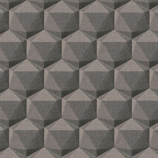 Tapete Braun, Grau, Silber, Schwarz, Anthrazit Private Walls Vliestapete (387482)