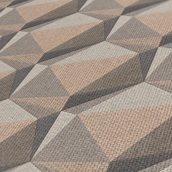 Tapete Braun, Grau, Silber, Greige Private Walls Vliestapete (387481)