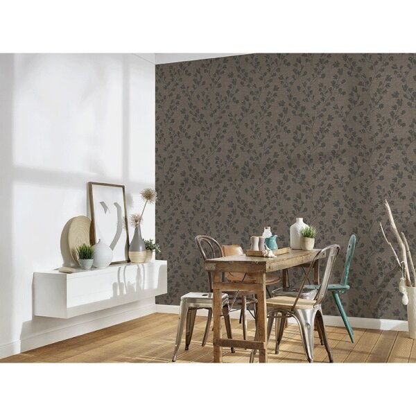 Tapete Braun, Schwarz, Anthrazit Private Walls Vliestapete (387472)