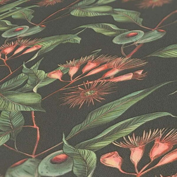 Tapete Grün, Rot, Schwarz livingwalls Vliestapete (394301)