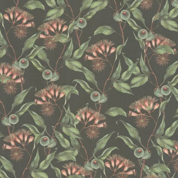 Tapete Grün, Rot, Schwarz livingwalls Vliestapete (394301)