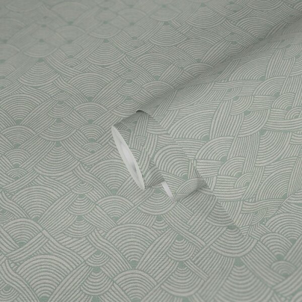 Tapete Beige, Creme, Grün Private Walls Vliestapete (387423)