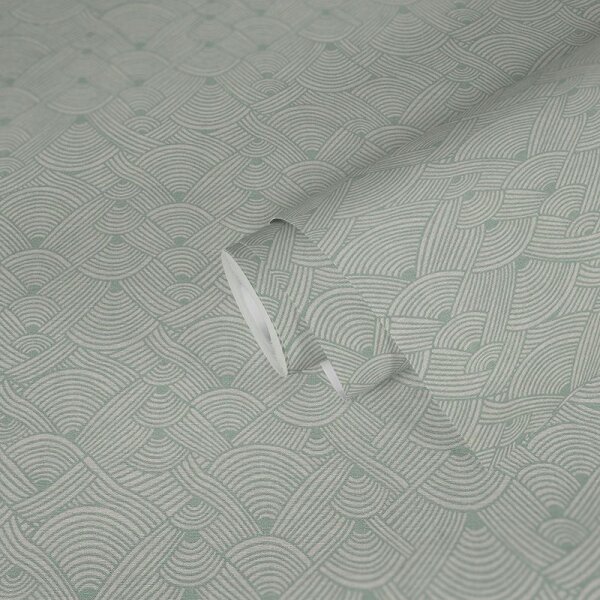 Tapete Beige, Creme, Grün Private Walls Vliestapete (387423)