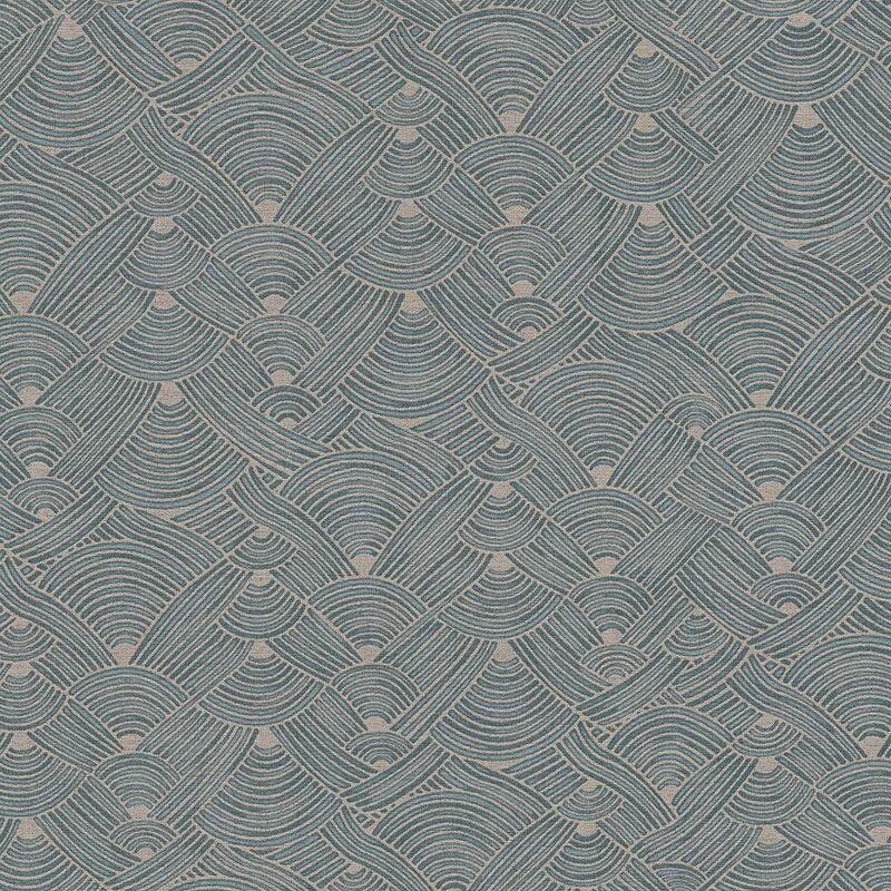 Tapete Blau, Greige Private Walls Vliestapete (387421)