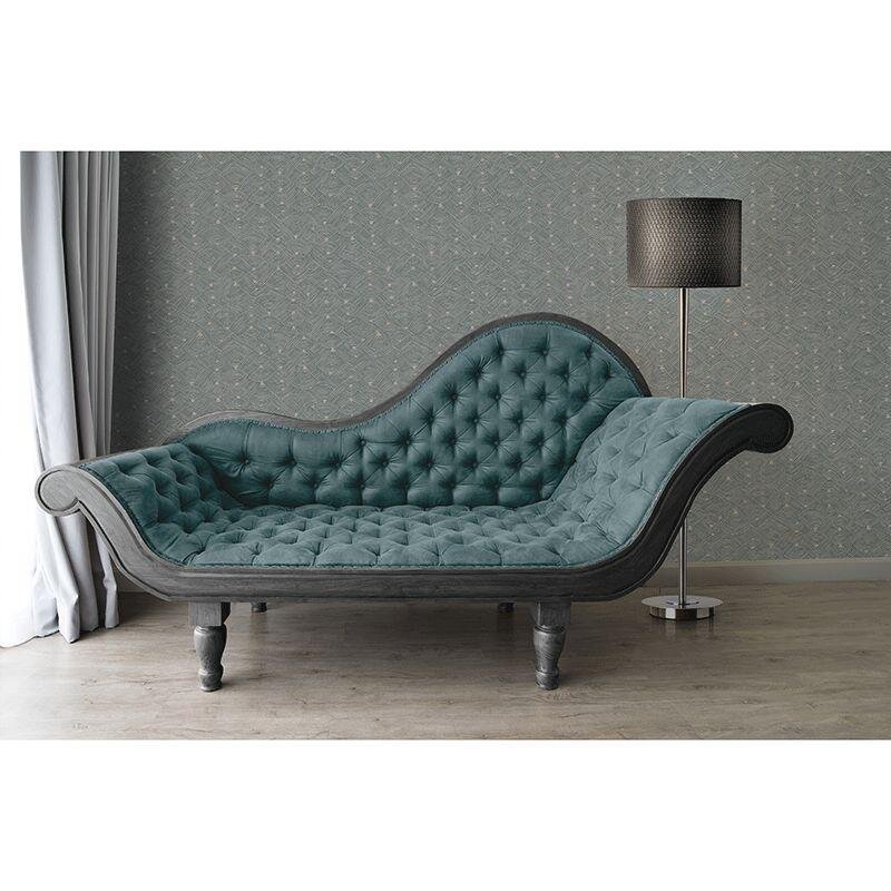 Tapete Blau, Greige Private Walls Vliestapete (387421)