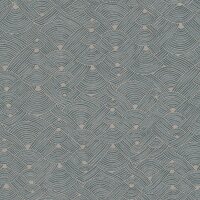 Tapete Blau, Greige Private Walls Vliestapete (387421)