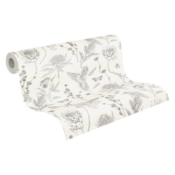 Tapete Schwarz-Weiß livingwalls Vliestapete (394292)