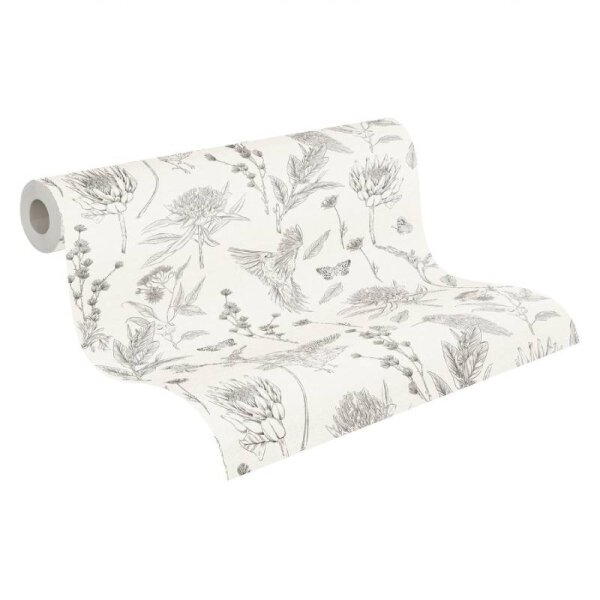 Tapete Schwarz-Weiß livingwalls Vliestapete (394292)