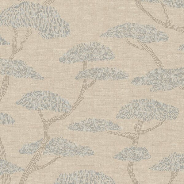 Tapete Blau, Greige Private Walls Vliestapete (387411)