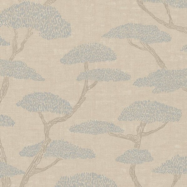 Tapete Blau, Greige Private Walls Vliestapete (387411)