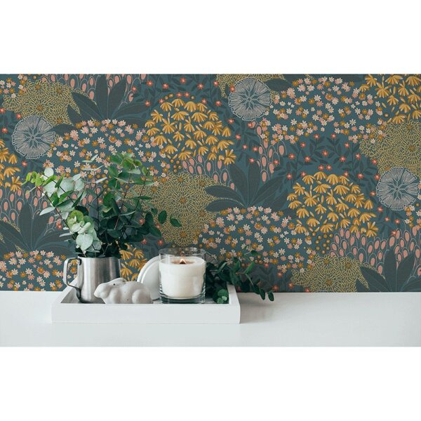 Tapete Blau, Gelb, Vanille, Grün, Petrol Private Walls Vliestapete (387404)