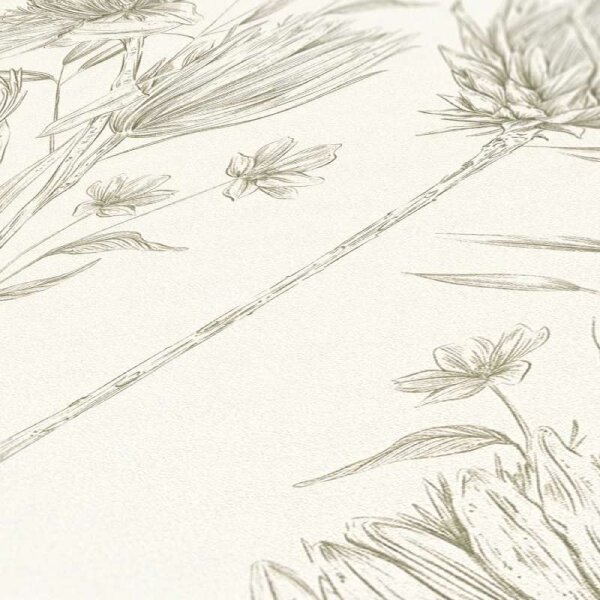 Tapete Grün, Weiß livingwalls Vliestapete (394273)